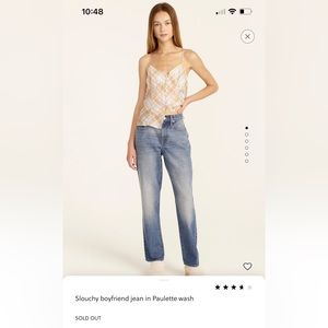 J Crew slouchy boyfriend jeans  s